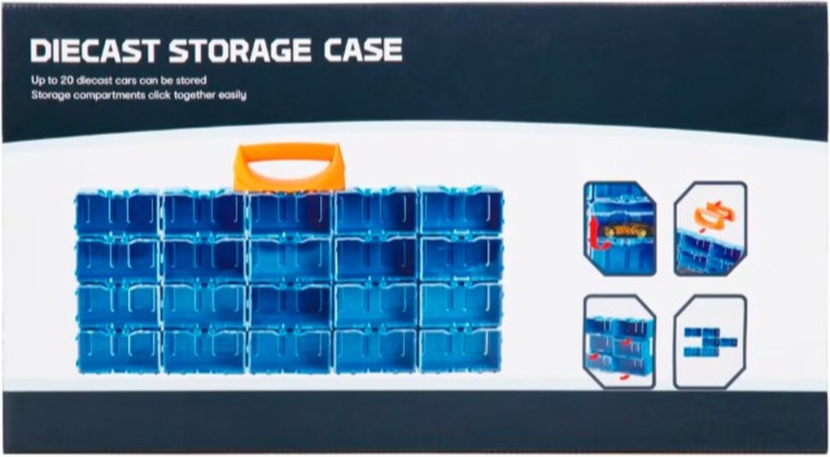 Diecast Storage Case (hotwheels) - 20 Autootjes